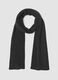 Sciarpa grigia in puro cashmere a coste_0