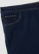 Dark blue denim bootcut jeans in stretch cotton and viscose blend_1