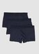 Three-pack of blue stretch-fabric boxer shorts, regular fit_4