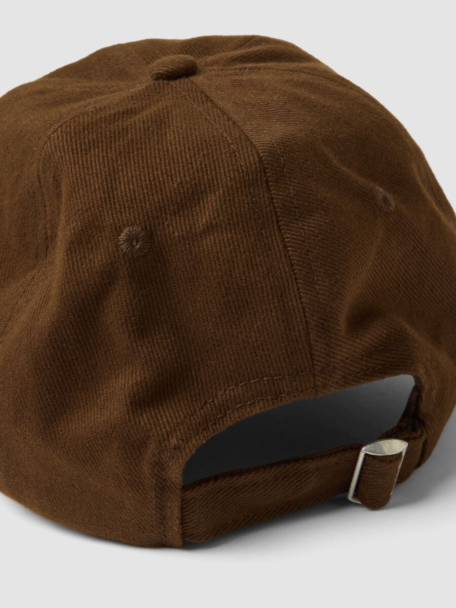 Brown pure cotton baseball cap_2
