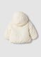 White hooded padded jacket, regular fit_1