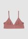 Pink triangle bra in organic cotton and stretch viscose_6