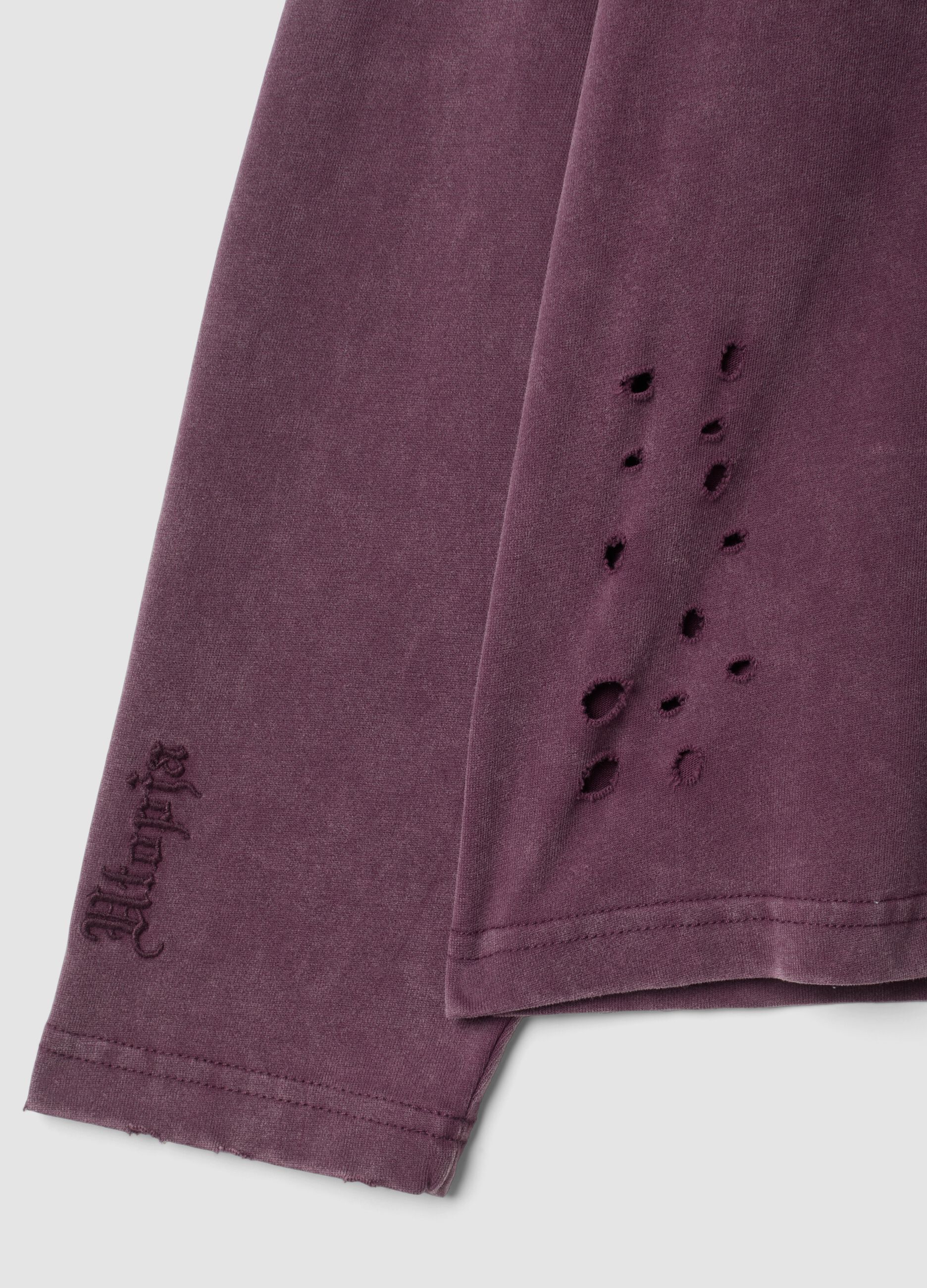 Double Longsleeve Sunfaded Wine