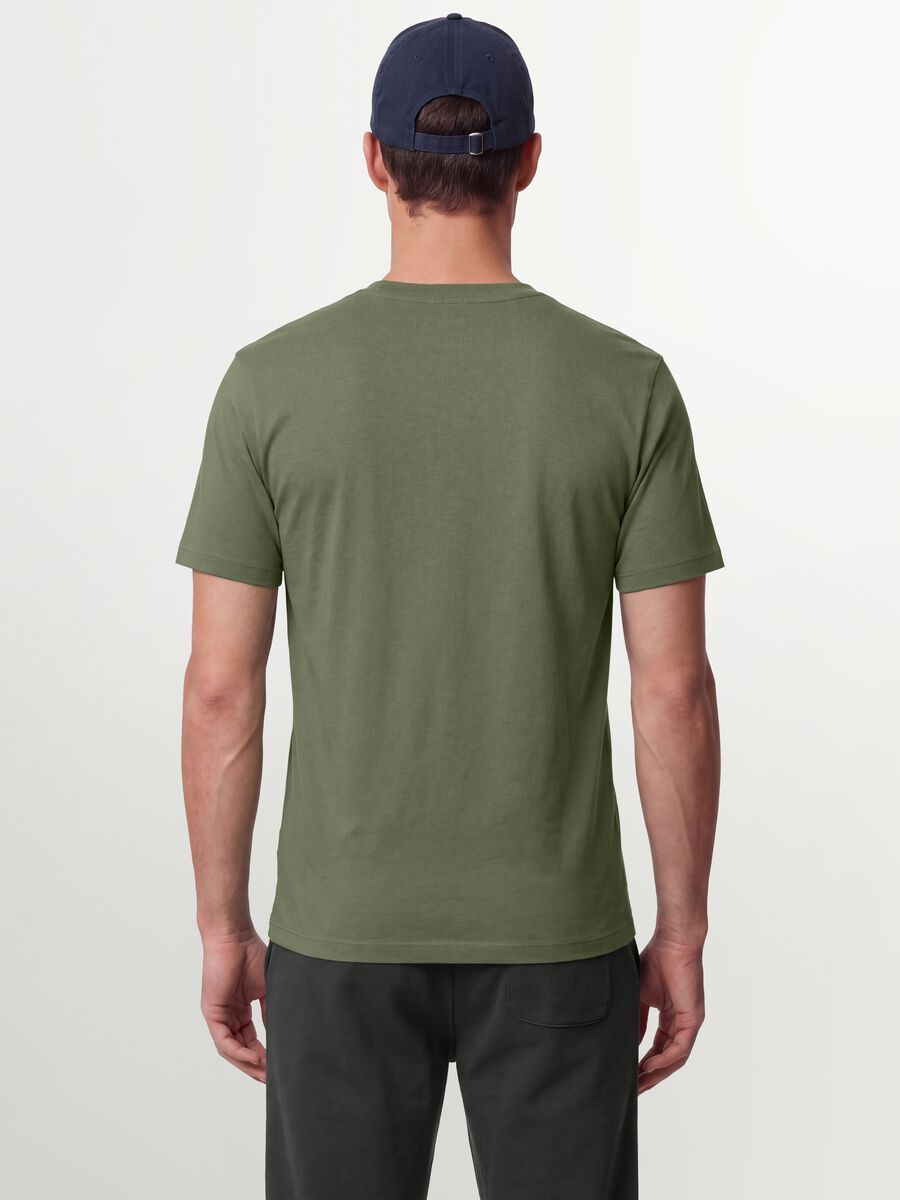 Green regular-fit T-shirt in pure organic cotton jersey_2