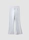 Girls&rsquo; grey flared trousers in stretchy organic cotton_4