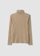 Beige stretch viscose crew-neck jumper, regular fit_2