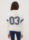 White 100% cotton hoodie with crew neck_2