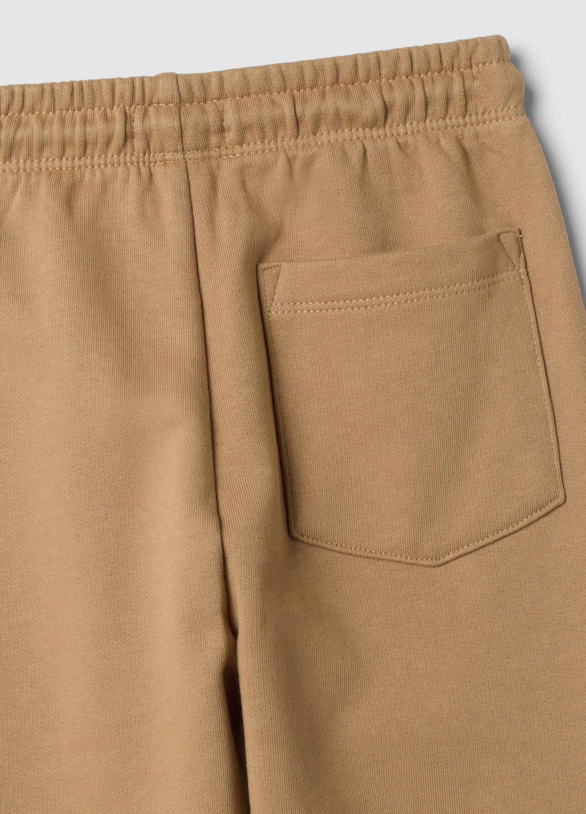 Pantaloni jogger marroni in puro cotone organico