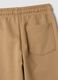 Pantaloni jogger marroni in puro cotone organico_3