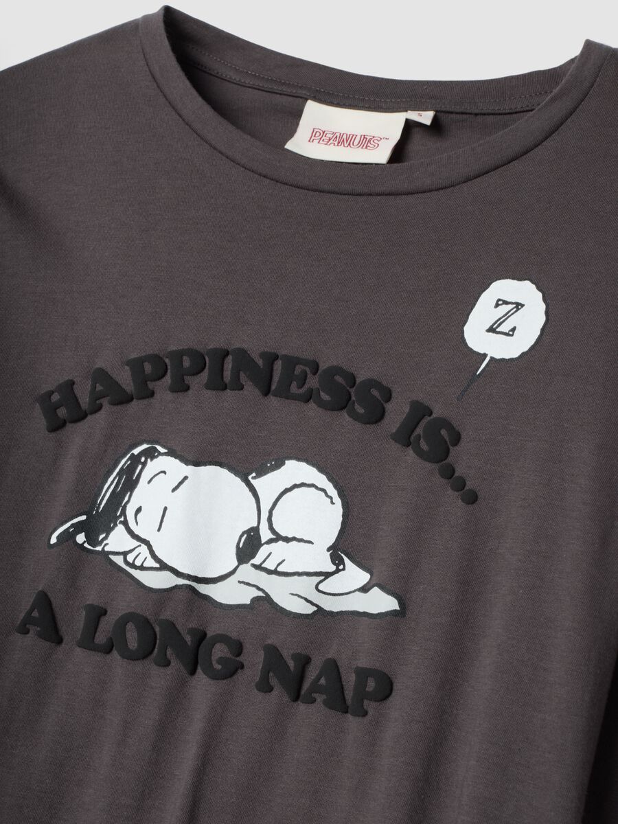 Peanuts organic cotton pyjama set in anthracite grey_5