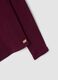 Purple lyocell and stretch wool mock-neck T-shirt, regular fit_5