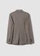 Blazer beige in viscosa elasticizzata a fantasia_6