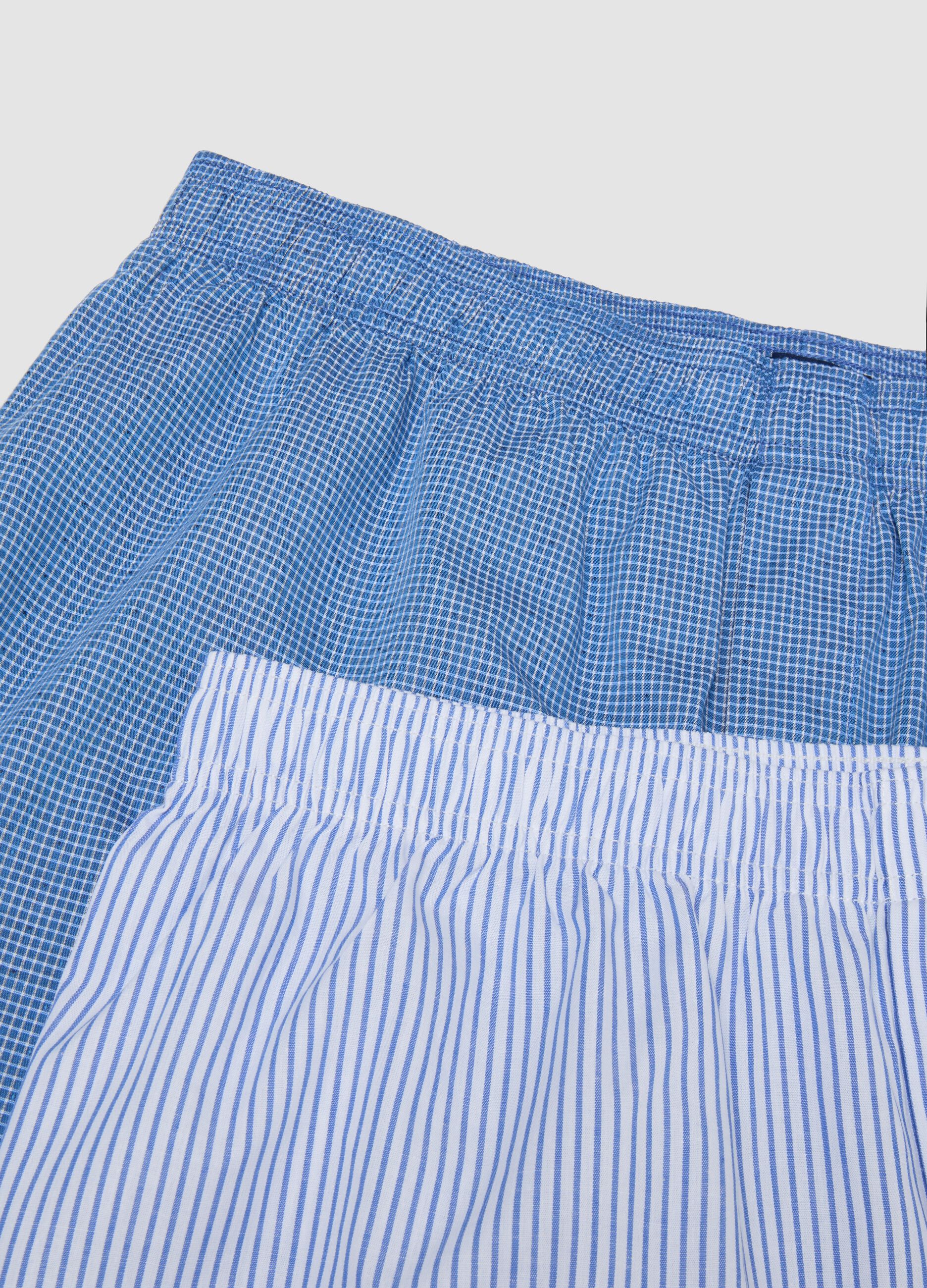 2-pack of light blue boxers in pure organic cotton