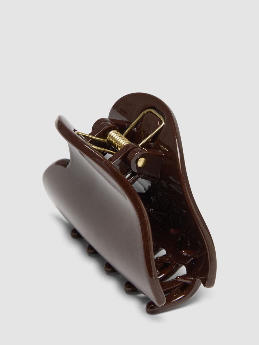 Glossy Brown Hair Clip_1