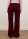 Red flared corduroy stretch-cotton trousers_2