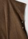 Brown modal-blend V-neck knit top_5