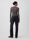 Black straight-leg pure cotton jeans (oversized fit)_2