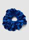 Scrunchie blu effetto vellutato_1