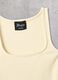 Square-Neck Tank Top in Pastel Yellow_8