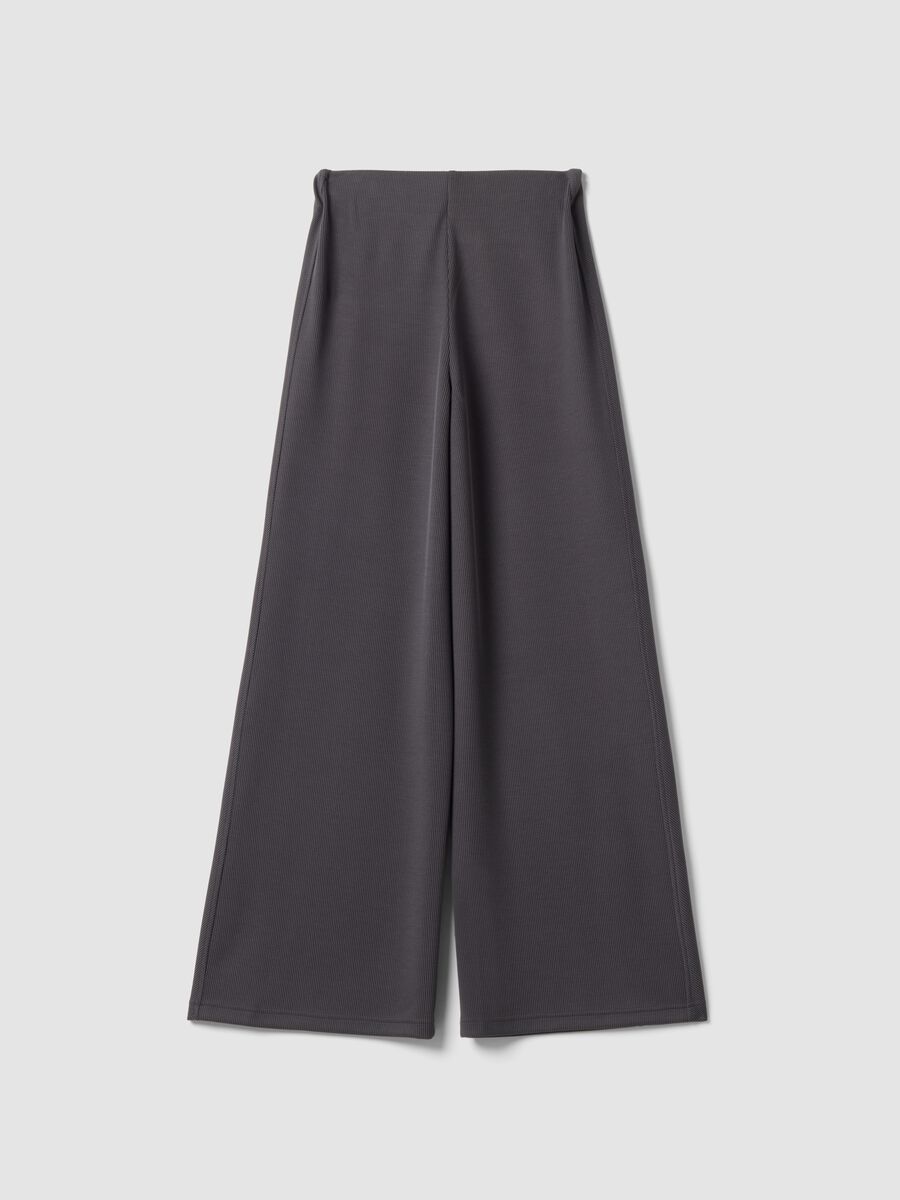 Grey wide-leg stretch modal trousers ALTAVIA STUDIO_7
