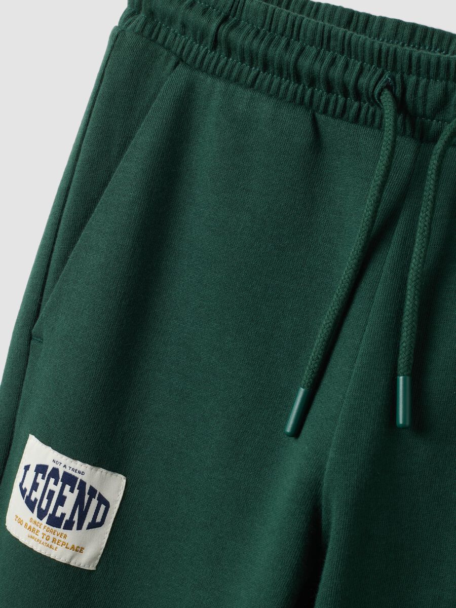 Green pure cotton joggers_2