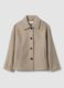 Giacca beige regular fit con colletto e bottoni_0