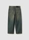 Blue pure cotton skater-fit jeans_5