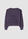 Purple stretch-wool jumper with oversized boat neckline_1