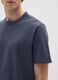 Blue pure cotton T-shirt with regular fit_3