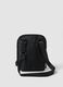 Black water-repellent crossbody pouch with zip_2