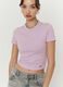 Pink stretch cotton t-shirt regular fit_2