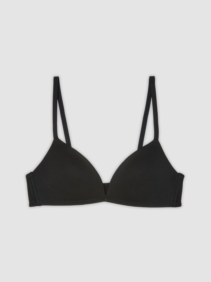 Black padded organic cotton bra_4