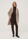 Camel regular-fit coat with lapels and buttons_2