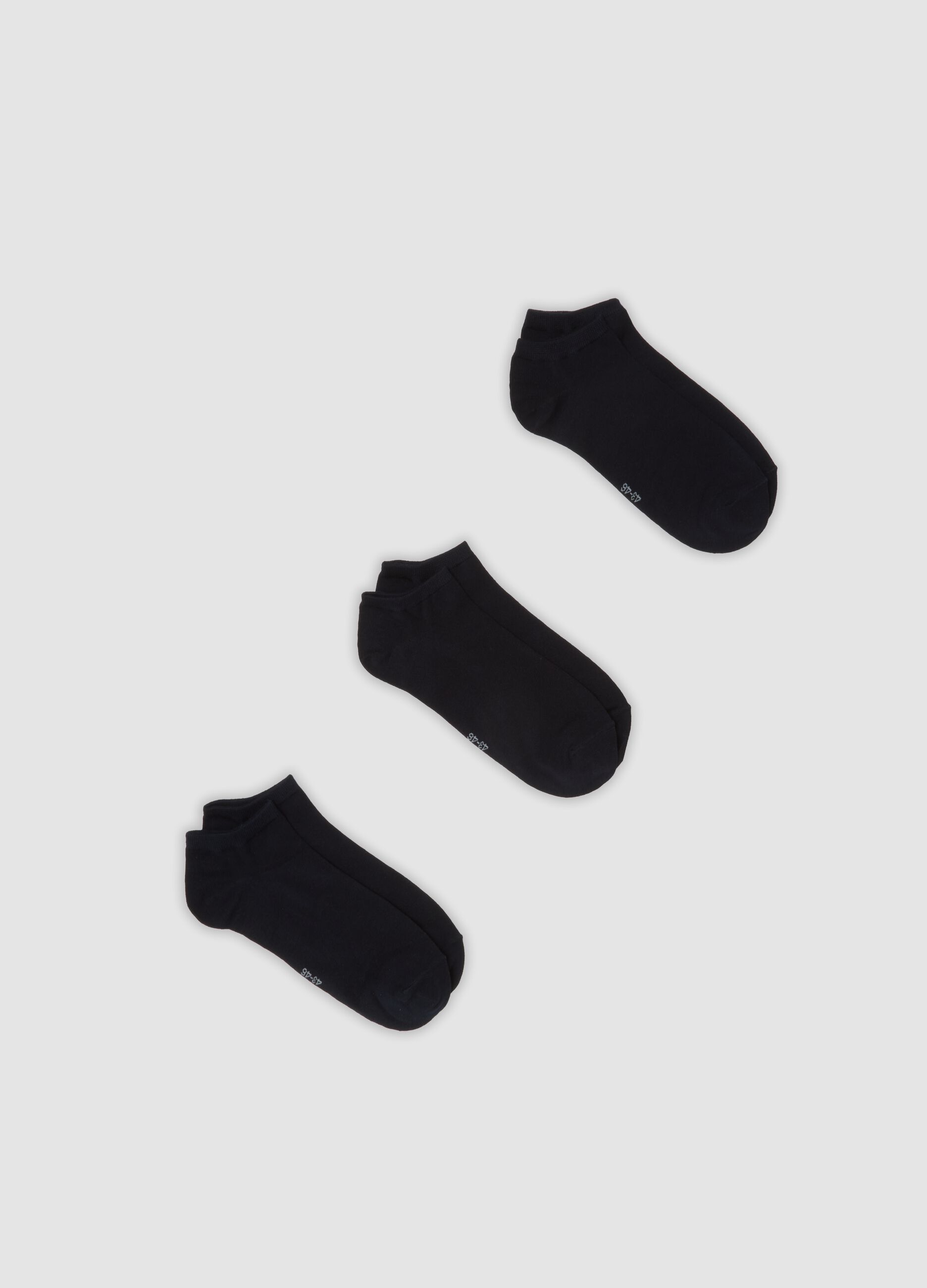 Three-pack of blue stretch sports socks