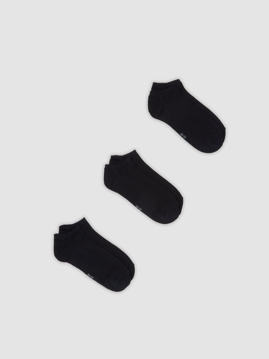 Three-pack of blue stretch sports socks_0