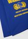T-shirt blu in puro cotone con stampa basket_3