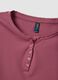 Purple organic cotton pyjama top with Henley neckline_5