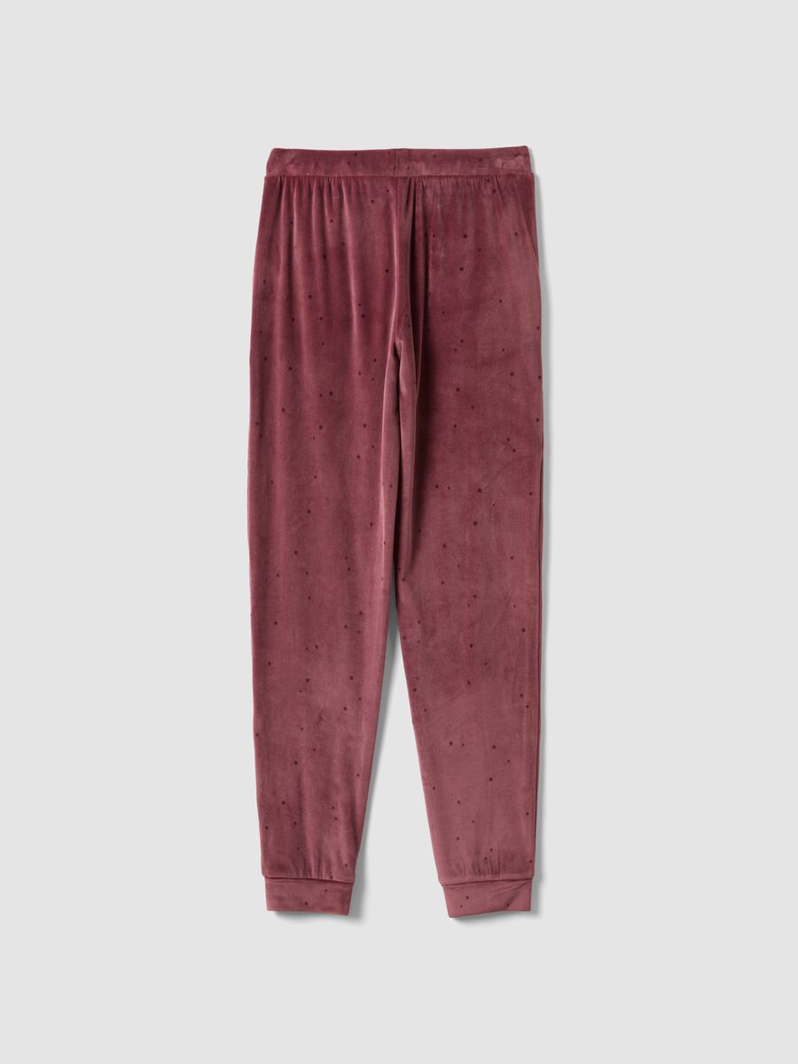 Pink star-print stretch pyjama trousers_6
