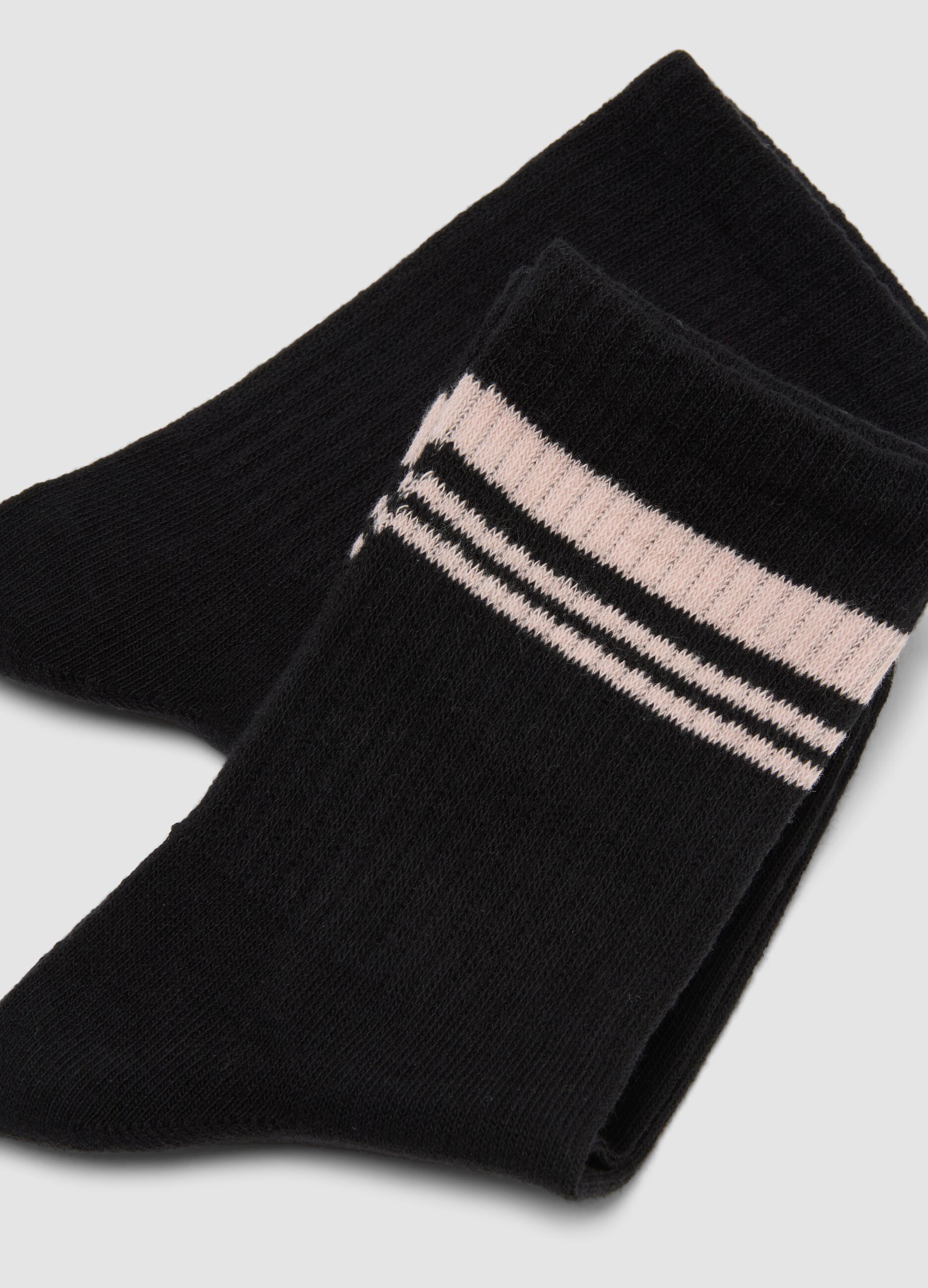 Three-pack of multicolour socks in stretch organic cotton