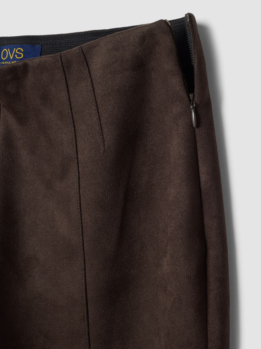 Leggings verdi in tessuto elasticizzato slim fit_5