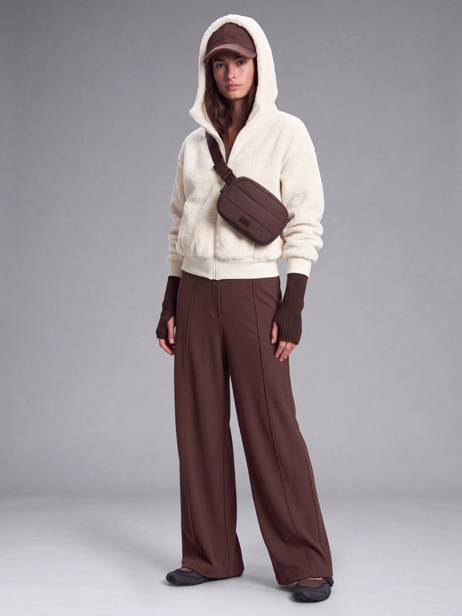 Full-zip bianca con cappuccio effetto teddy ALTAVIA STUDIO_0