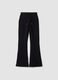 Blue flared joggers in stretch organic cotton_0