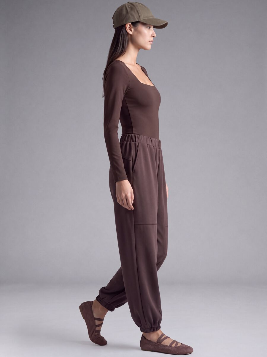 Purple soft-touch jogging bottoms ALTAVIA STUDIO_0