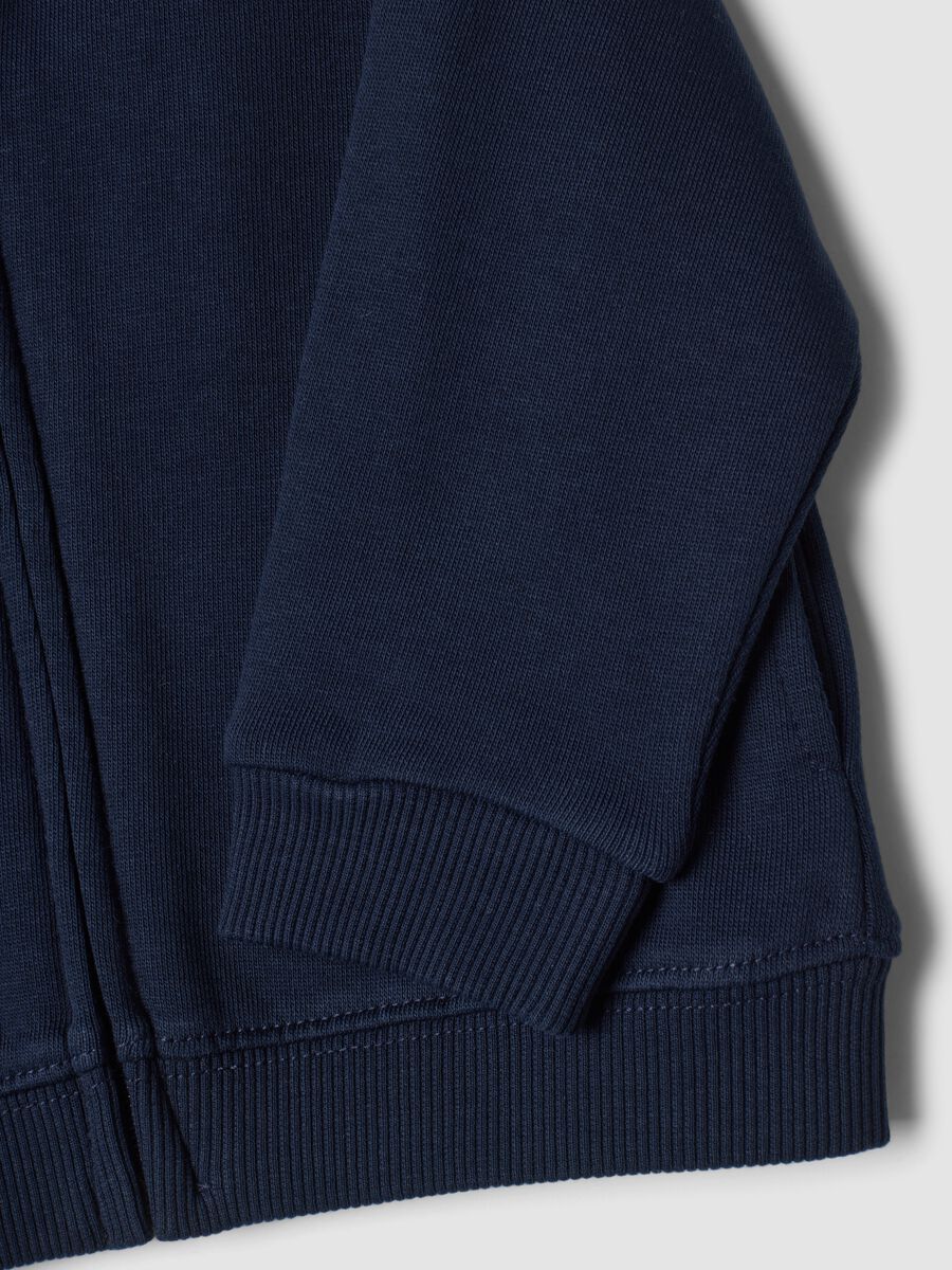 Blue organic cotton crew-neck sweatshirt_3