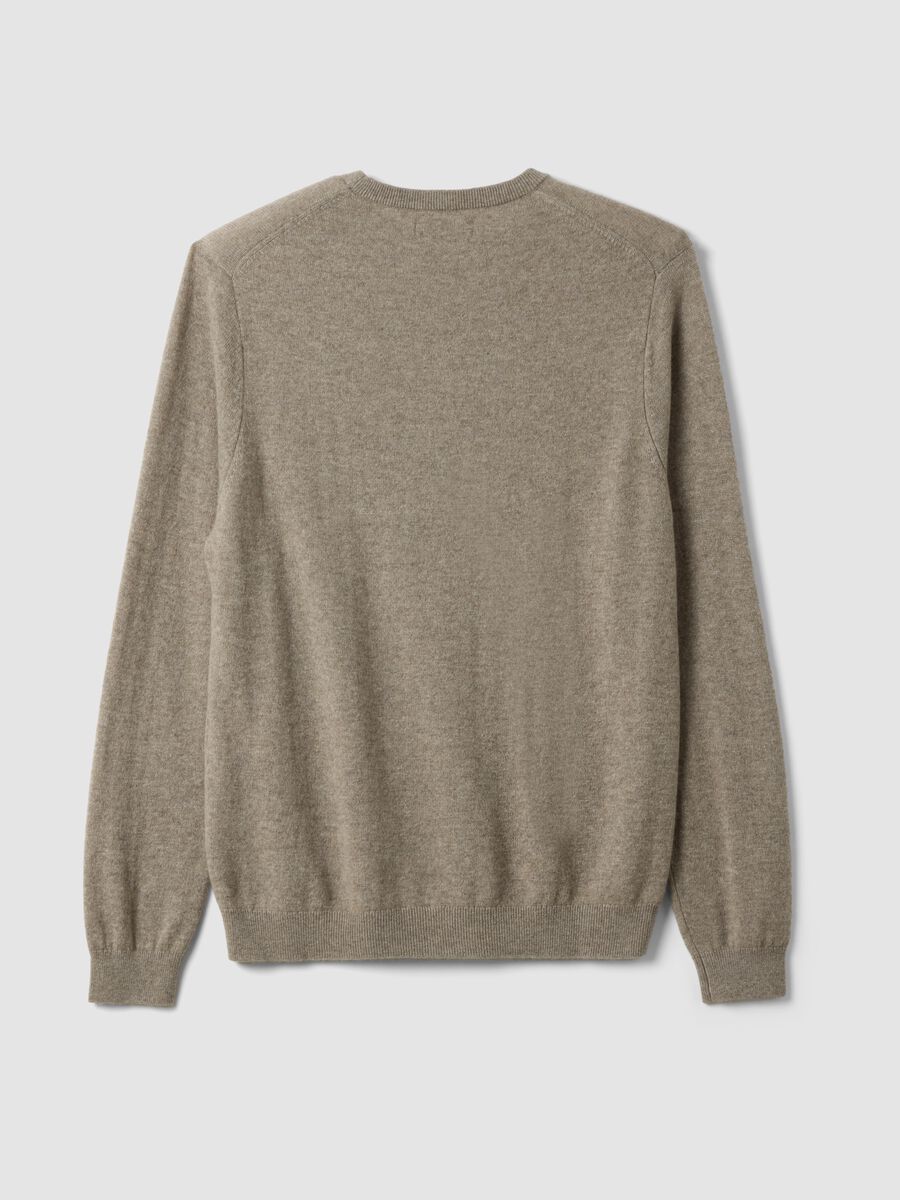 Beige pure cashmere jumper, regular fit_6