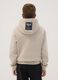 Beige cotton-blend hoodie with logo for boys_1