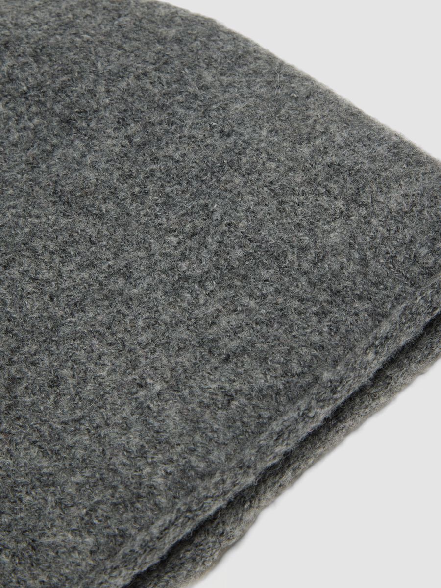 Grey stretchy jersey knit hat_2