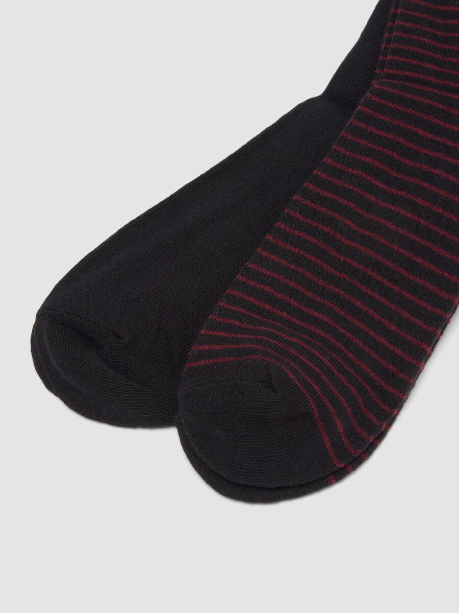 Five-pack of multicolour mid-length socks in stretch organic cotton_2