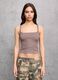 Mocha Square-Neck Tank Top_0