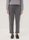 Grey regular-fit trousers with chevron pattern_1